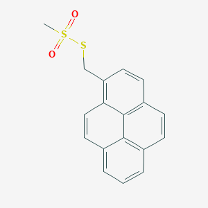 molecular formula C18H14O2S2 B013857 1-Pyrenylmethyl methanethiosulfonate CAS No. 384342-65-8