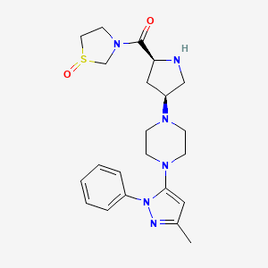 molecular formula C22H30N6O2S B13857163 Teneligliptin Sulfoxide (Mixture of Diastereomers) 