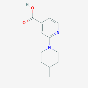 molecular formula C12H16N2O2 B1385717 2-(4-Methylpiperidin-1-yl)isonicotinic acid CAS No. 1019387-13-3