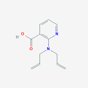 molecular formula C12H14N2O2 B1385718 2-(Diallylamino)nicotinic acid CAS No. 1019461-28-9