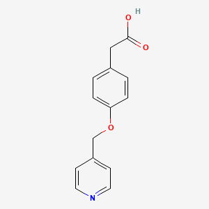 molecular formula C14H13NO3 B1385720 2-(4-(Pyridin-4-ylmethoxy)phenyl)acetic acid CAS No. 1019344-27-4