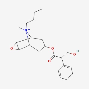 molecular formula C21H30NO4+ B13857209 Butylscopolamine BR 
