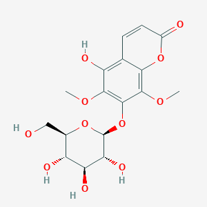 molecular formula C17H20O11 B13857216 5-Hydroxyisofraxidin 7-beta-D-Glucoside 