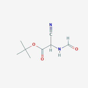 molecular formula C8H12N2O3 B13857270 tert-Butyl N-formyl-3-nitriloalaninate CAS No. 55947-47-2
