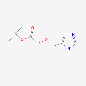 molecular formula C11H18N2O3 B13857282 Tert-butyl 2-[(3-methylimidazol-4-yl)methoxy]acetate 