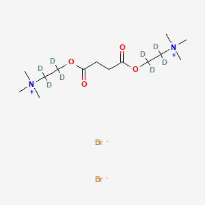 molecular formula C14H30Br2N2O4 B13857337 Succinyl(choline-1,1,1',1',2,2,2',2'-D8) bromide 