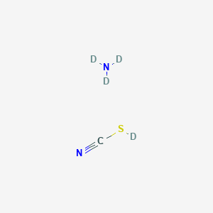 molecular formula CH4N2S B13857344 Thiocyanic Acid-d; Ammonium-d3 Salt 