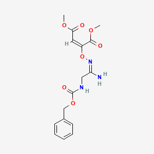 molecular formula C16H19N3O7 B13857362 Dimethyl 2-(((Z)-(1-Amino-2-(((benzyloxy)carbonyl)amino)ethylidene)amino)oxy)maleate 