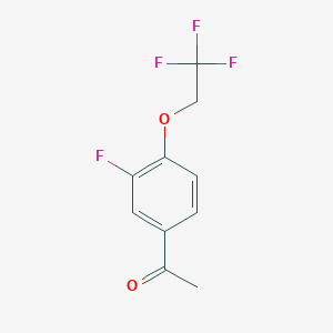 B1385739 1-[3-Fluoro-4-(2,2,2-trifluoroethoxy)-phenyl]-ethanone CAS No. 1019528-63-2
