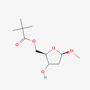 molecular formula C11H20O5 B13857398 Methyl 2-deoxy-D-erythropentafuranose 5-(2,2-dimethylpropanoate) 