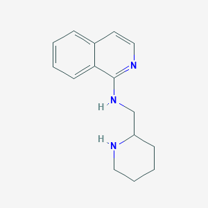 molecular formula C15H19N3 B13857429 N-(piperidin-2-ylmethyl)isoquinolin-1-amine 