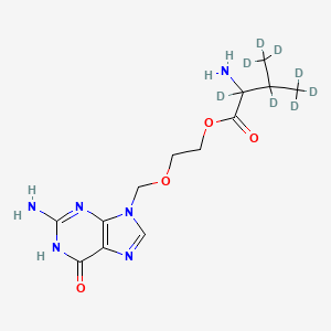 molecular formula C13H20N6O4 B13857445 L-Valacyclovir-d8 Hydrochloride 