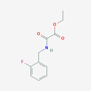 molecular formula C11H12FNO3 B1385747 Acetic acid, 2-[[(2-fluorophenyl)methyl]amino]-2-oxo-, ethyl ester CAS No. 1018342-12-5