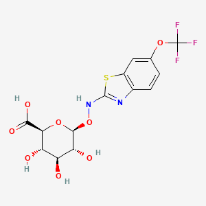 molecular formula C14H13F3N2O8S B13857482 N-HydroxyRiluzoleO-beta-D-Glucuronide 