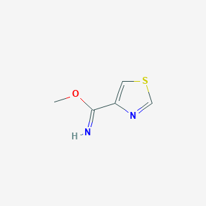 molecular formula C5H6N2OS B13857503 Methyl 1,3-thiazole-4-carboximidate 