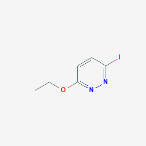 molecular formula C6H7IN2O B13857511 3-Ethoxy-6-iodopyridazine CAS No. 17321-36-7