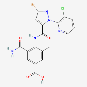 molecular formula C18H13BrClN5O4 B13857542 Cyantraniliprole metabolite IN-K5A79 