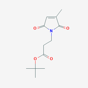 molecular formula C12H17NO4 B13857547 Tert-butyl 3-(3-methyl-2,5-dioxopyrrol-1-yl)propanoate 