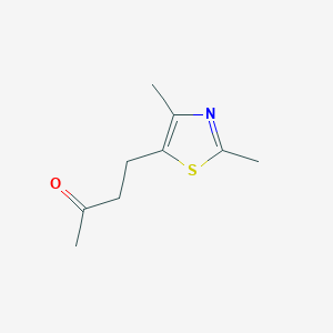 molecular formula C9H13NOS B13857559 4-(2,4-Dimethyl-1,3-thiazol-5-yl)butan-2-one 