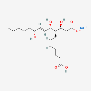 molecular formula C20H33NaO7 B13857668 Sodium (3S,4S,5R,8S,E)-4-((Z)-6-Carboxyhex-2-en-1-yl)-3,5,8-trihydroxytridec-6-enoate 