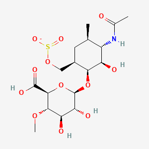 molecular formula C17H28NO12S- B13857679 Chondroitin Sulfate Potassium Salt (Technical Grade) 