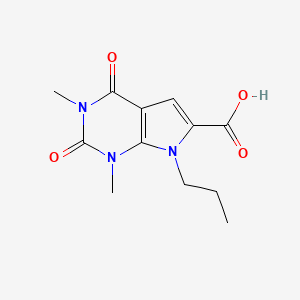 1,3-dimethyl-2,4-dioxo-7-propyl-2,3,4,7-tetrahydro-1H-pyrrolo[2,3-d]pyrimidine-6-carboxylic acid