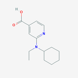 2-[Cyclohexyl(ethyl)amino]isonicotinic acid