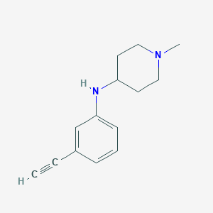 N-(3-ethynylphenyl)-1-methylpiperidin-4-amine