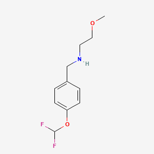 {[4-(Difluoromethoxy)phenyl]methyl}(2-methoxyethyl)amine