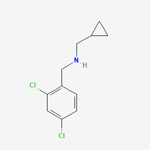 molecular formula C11H13Cl2N B1385781 (CYCLOPROPYLMETHYL)[(2,4-DICHLOROPHENYL)METHYL]AMINE CAS No. 1019539-09-3