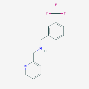 (Pyridin-2-ylmethyl)({[3-(trifluoromethyl)phenyl]methyl})amine