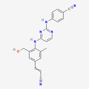 molecular formula C22H18N6O B13857855 2-Hydroxymethyl Rilpivirine 
