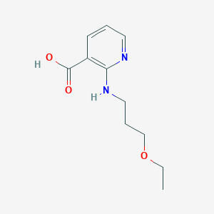 molecular formula C11H16N2O3 B1385788 2-[(3-Ethoxypropyl)amino]nicotinic acid CAS No. 1019386-84-5