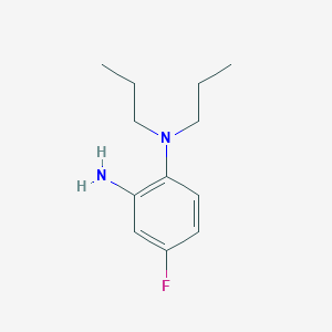 molecular formula C12H19FN2 B1385793 4-Fluoro-N1,N1-dipropylbenzene-1,2-diamine CAS No. 1019557-13-1