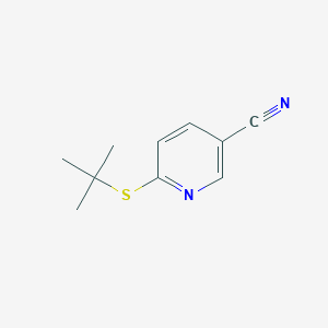 6-(Tert-butylsulfanyl)pyridine-3-carbonitrile