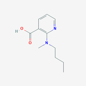 molecular formula C11H16N2O2 B1385795 2-[Butyl(methyl)amino]nicotinic acid CAS No. 1019465-94-1