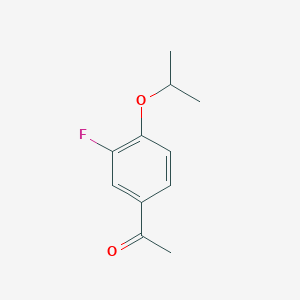 B1385797 1-(3-Fluoro-4-isopropoxyphenyl)ethanone CAS No. 1019478-62-6