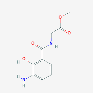 molecular formula C10H12N2O4 B13857999 Methyl 2-[(3-amino-2-hydroxybenzoyl)amino]acetate CAS No. 35821-29-5