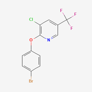 molecular formula C12H6BrClF3NO B1385800 2-(4-Bromophenoxy)-3-chloro-5-(trifluoromethyl)pyridine CAS No. 1036492-02-0