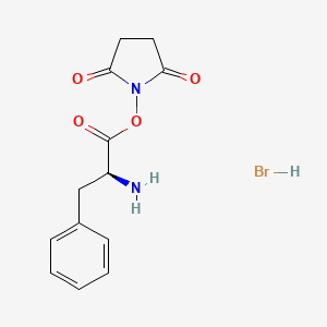 molecular formula C13H15BrN2O4 B13858007 L-Phenylalanine NHS Ester Hydrobromide 