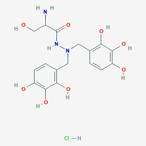 molecular formula C17H22ClN3O8 B13858039 N'-(2,3,4-Trihydroxybenzyl) Benserazide Hydrochloride 