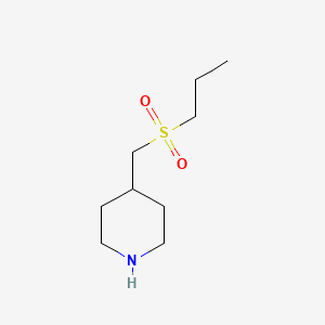 molecular formula C9H19NO2S B1385805 4-((Propylsulfonyl)methyl)piperidine CAS No. 1018557-32-8