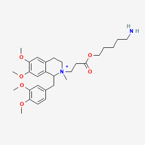 molecular formula C29H43N2O6+ B13858063 2-(3-(5-Aminopentyl)oxy)-3-oxopropyl) Atracurium 