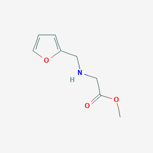 molecular formula C8H11NO3 B1385813 Methyl 2-((furan-2-ylmethyl)amino)acetate CAS No. 1019577-40-2