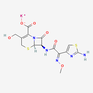 molecular formula C14H14KN5O6S2 B13858159 3-Desacetyl Cefotaxime Potassium Salt 