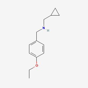 molecular formula C13H19NO B1385820 Cyclopropylmethyl-(4-ethoxybenzyl)amine CAS No. 1019538-85-2