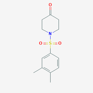 molecular formula C13H17NO3S B1385828 1-[(3,4-Dimethylphenyl)sulfonyl]piperidin-4-one CAS No. 1018302-24-3