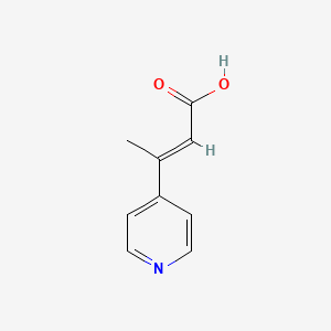 molecular formula C9H9NO2 B1385829 3-(Pyridin-4-yl)but-2-enoic acid CAS No. 103441-74-3