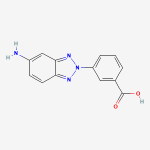molecular formula C13H10N4O2 B1385832 3-(5-Amino-2H-benzo[d][1,2,3]triazol-2-yl)benzoic acid CAS No. 873994-06-0