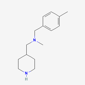Methyl[(4-methylphenyl)methyl][(piperidin-4-yl)methyl]amine